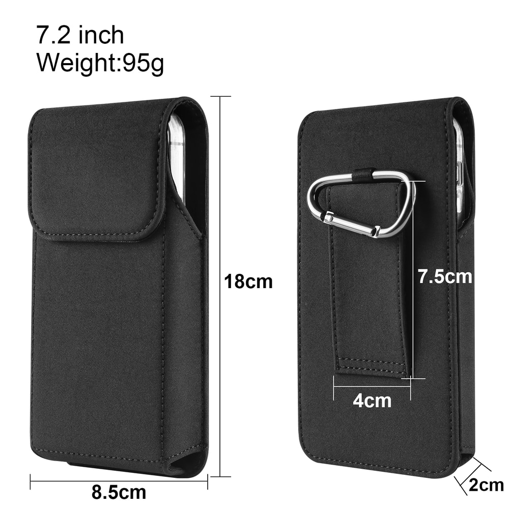 Universal Rugged Nylon Phone Holster With Secure Belt Clip And Loop 9