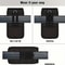 Universal Dual Pocket Cell Phone Holster HeavyDuty Nylon Belt Pouch For Large Smartphones 4