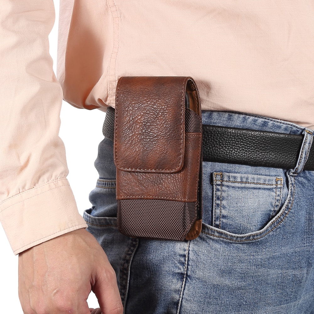 Premium Leather Phone Holster Belt Clip Case For Men Waist Pouch Holder 5