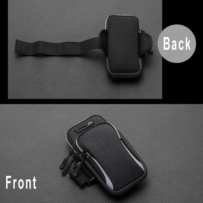 Waterproof Running Phone Armband Fitness Phone Holder with Headphone Access