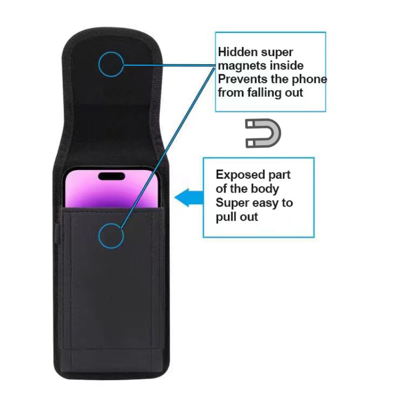 Premium Leather Phone Belt Clip Case Durable Waist Phone Holster With Secure Fit 1