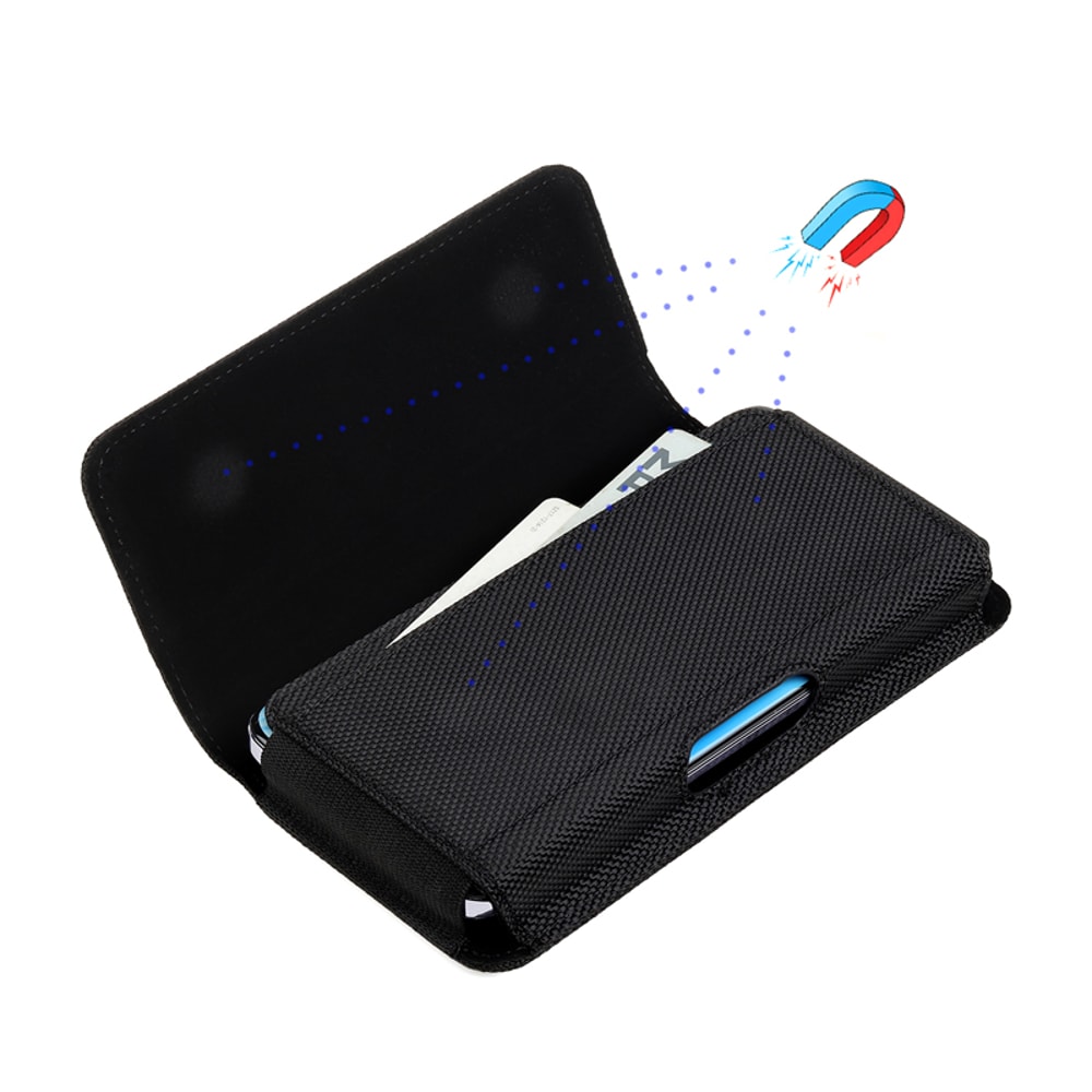 Rugged Nylon Phone Holster Belt Case Multifunction Waist Bag With Secure Clip Holder 2