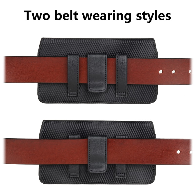 Rugged Nylon Phone Holster Belt Case Multifunction Waist Bag With Secure Clip Holder 3