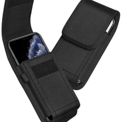 tactical phone pouch belt holster nylon outdoor waist case with card holder