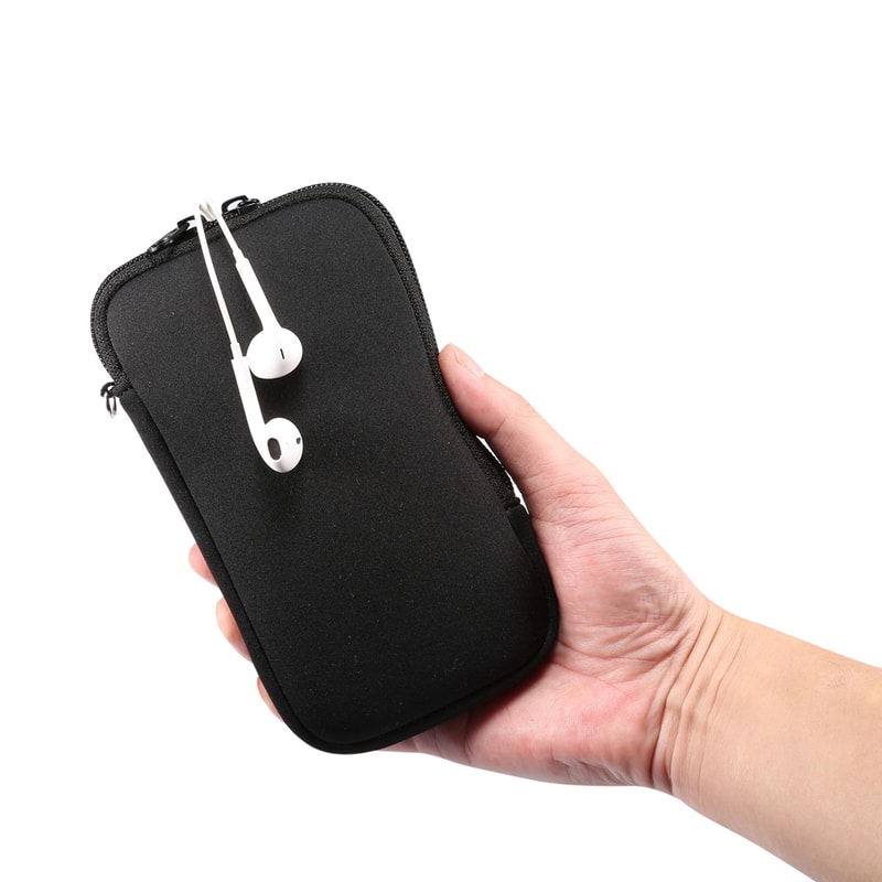 Neoprene Phone Pouch Crossbody Cable Organizer Shockproof Travel Phone Bag 3