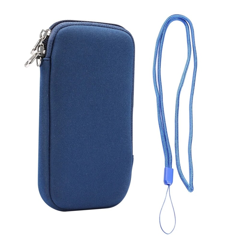 Neoprene Phone Pouch Crossbody Cable Organizer Shockproof Travel Phone Bag 4