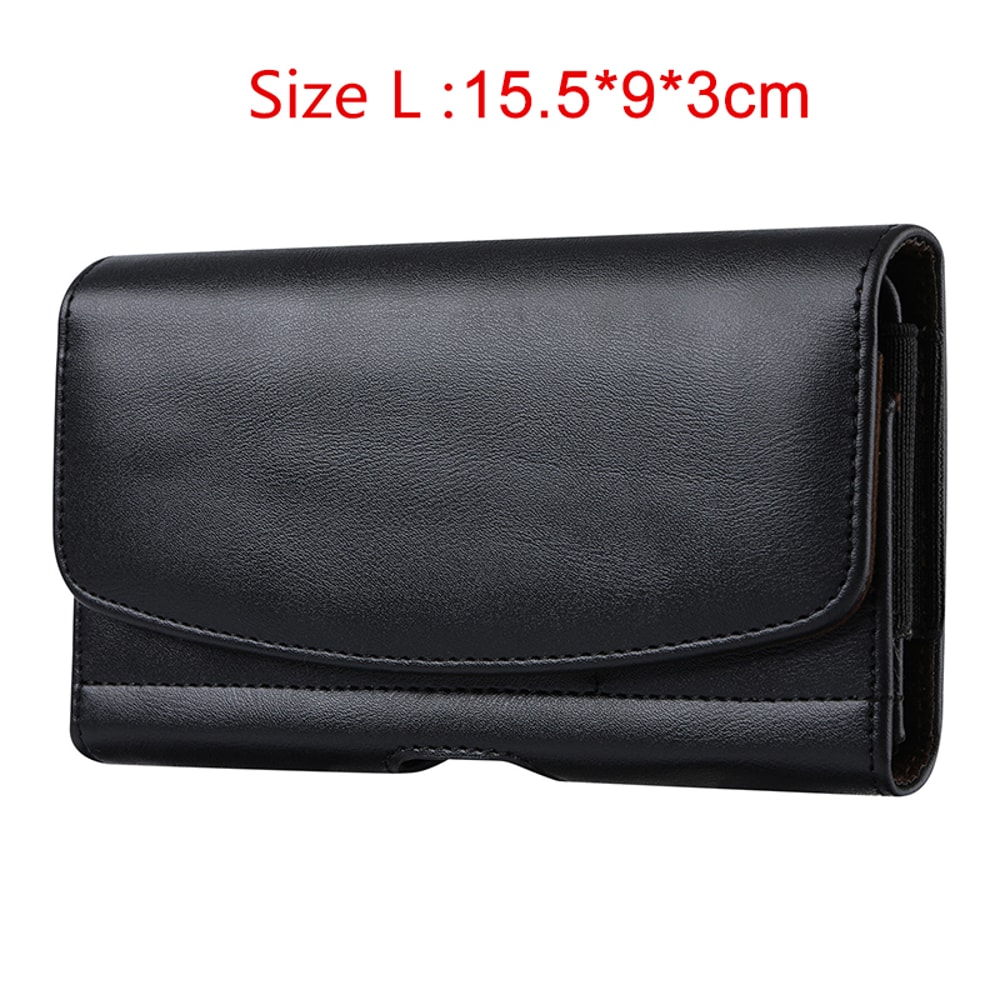 Premium Leather Phone Holster Belt Case For Men Secure Waist Pouch 6