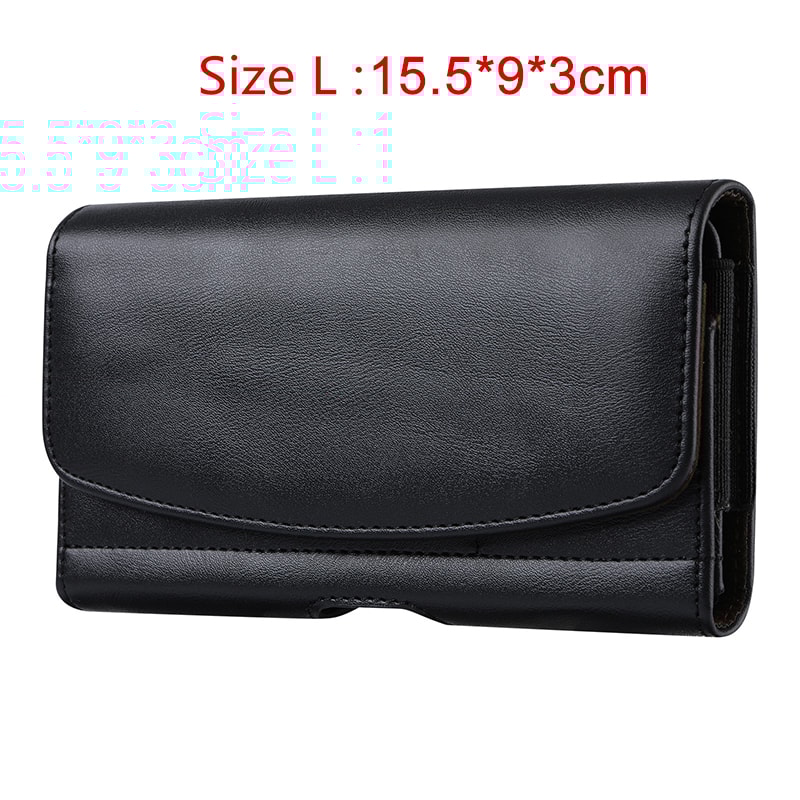 Premium Leather Phone Holster Belt Case For Men Secure Waist Pouch 6