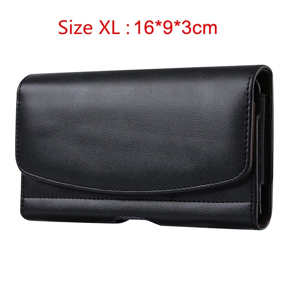 Premium Leather Phone Holster Belt Case For Men Secure Waist Pouch 7