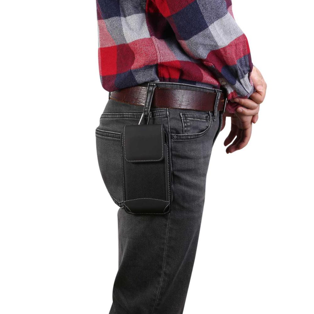 Universal Phone Pouch Belt Clip Leather Holster Smartphones 4