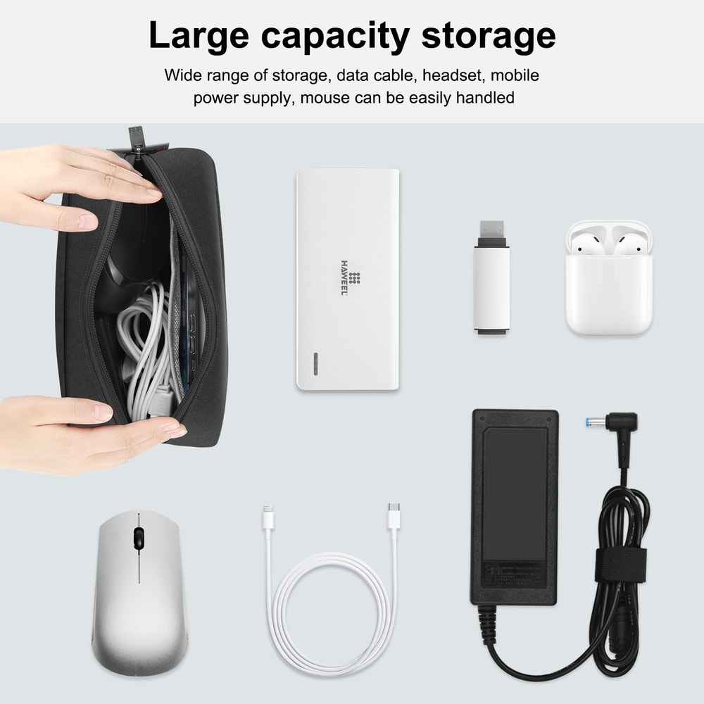 Portable Electronics Organizer Bag Travel Tech Organizer For Cables Chargers Gadgets 5