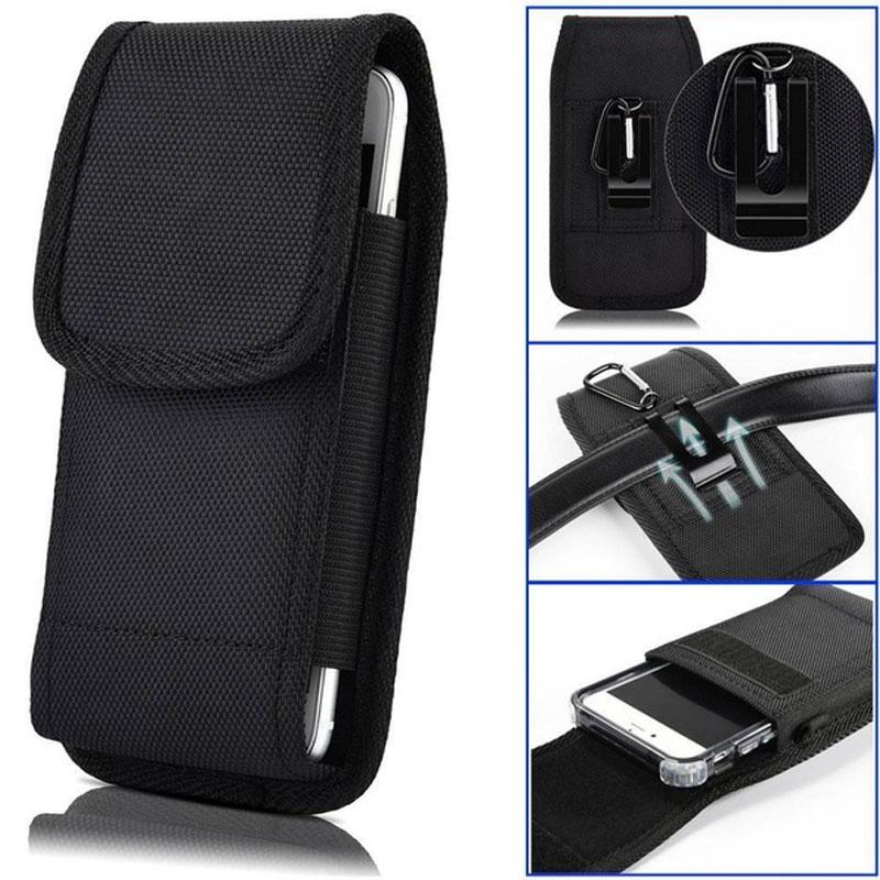 Universal phone holster pouch with Belt Clip Durable Nylon Outdoor Waist Bag for Secure Carry
