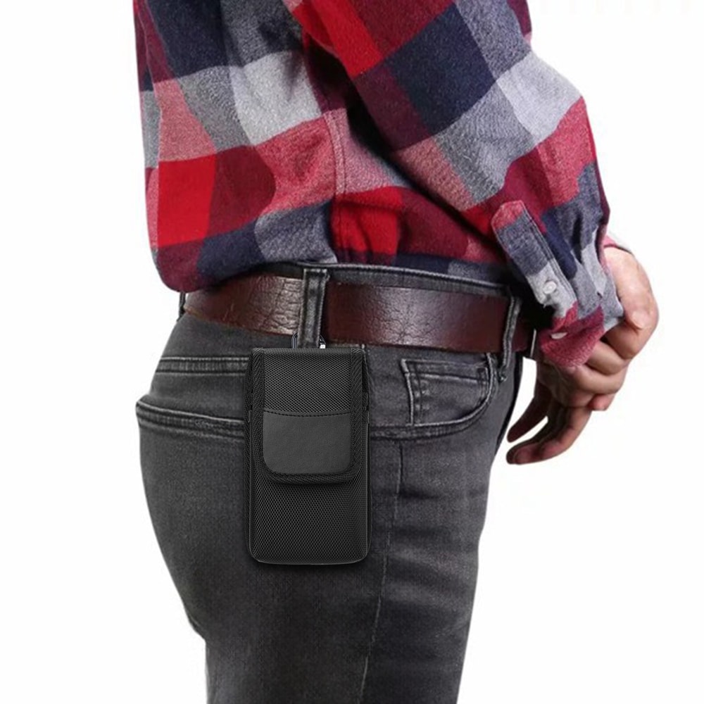 Dual Phone Waist Bag Durable Oxford Cloth Running Utility Phone Holder