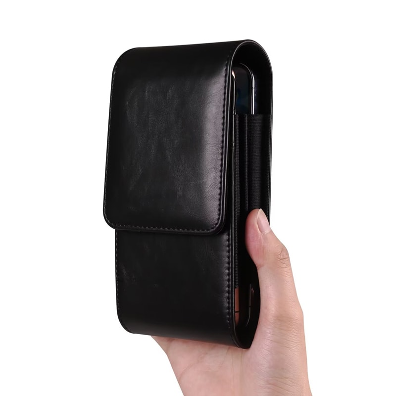 Vertical Dual Pouch Cell Phone Belt Pouch Durable Smartphone Waist Holder Case 6