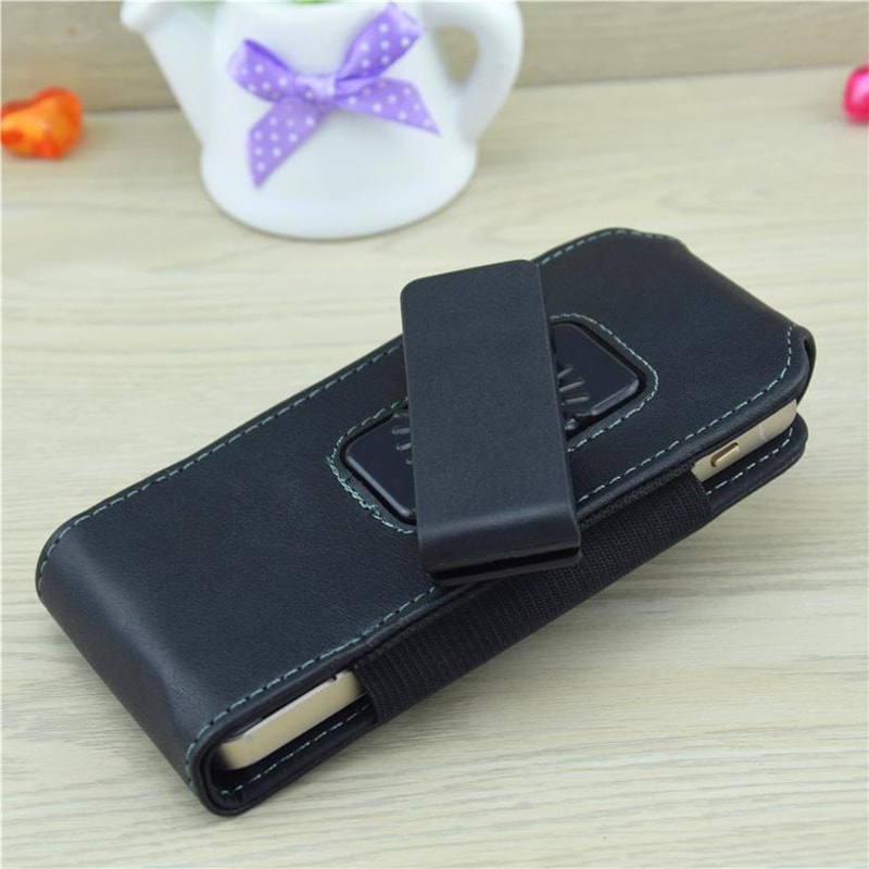 Premium Leather Belt Clip Phone Holster Case for Secure Everyday Carry