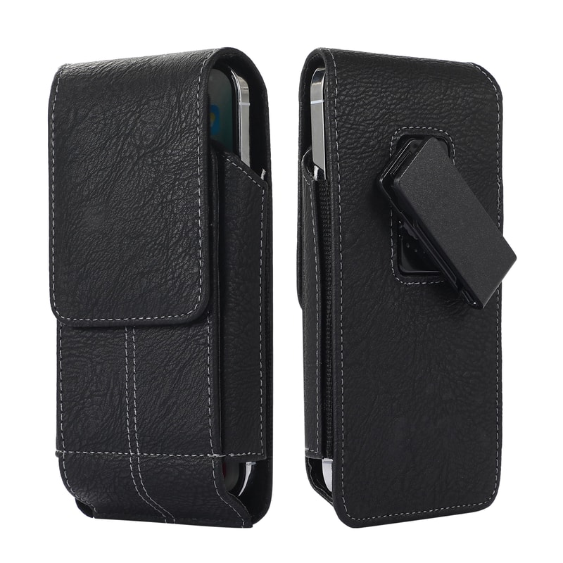 Premium Leather Phone Pouch Belt Clip Holster Waist Case