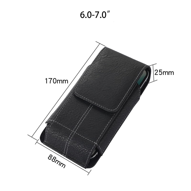 Premium Leather Phone Pouch Belt Clip Holster Waist Case