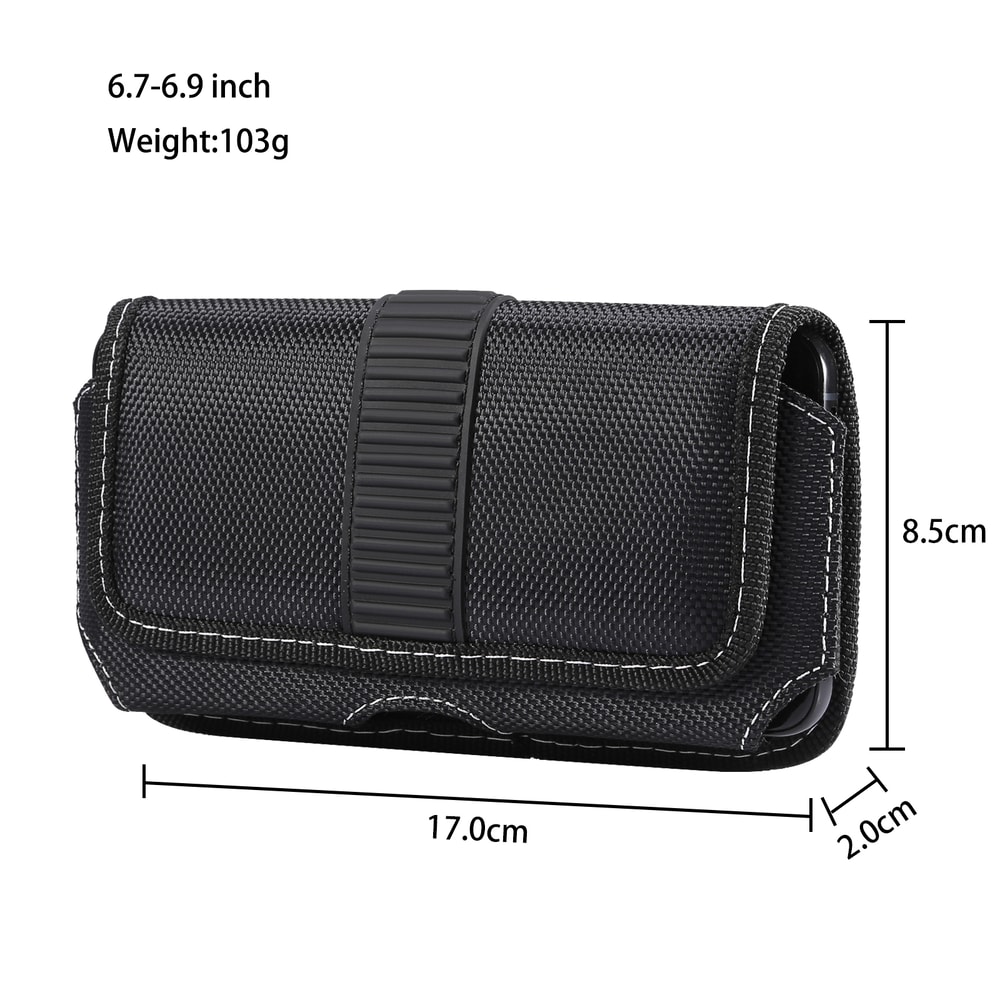 Universal Phone Holster Belt Clip Nylon Waist Pouch For Men 7