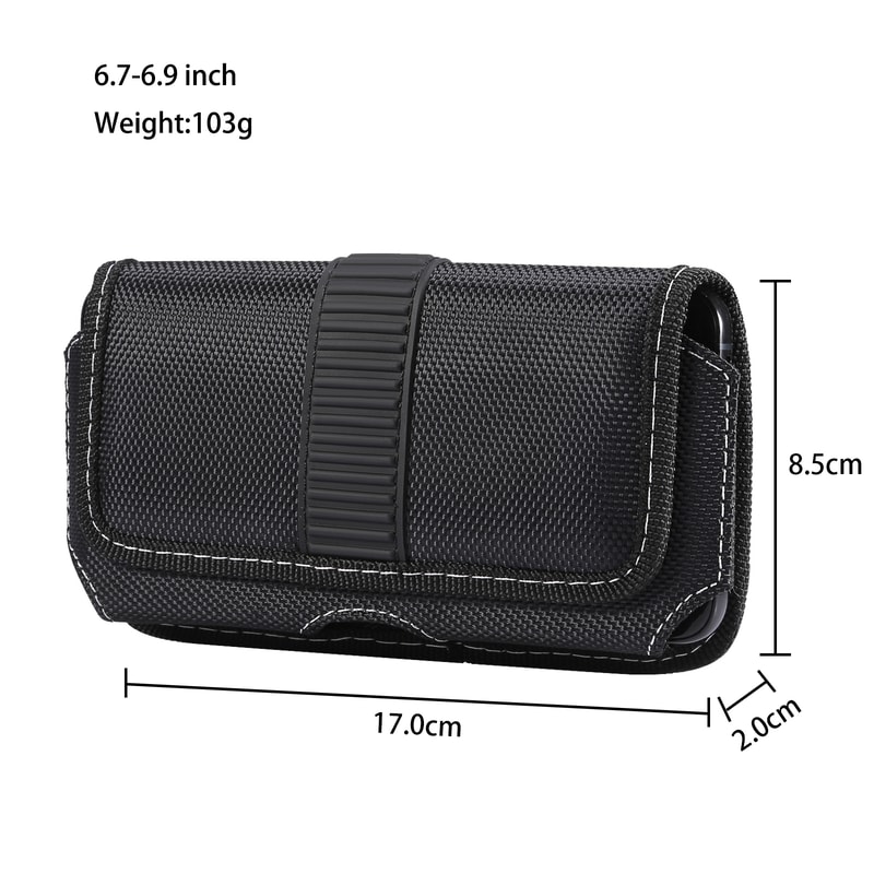 Universal Phone Holster Belt Clip Nylon Waist Pouch For Men 7