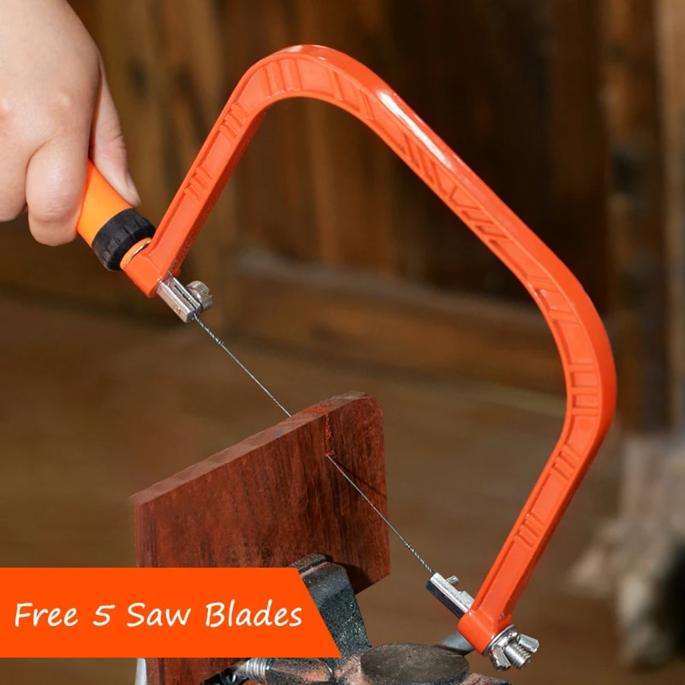 Precision Adjustable Coping Saw For Woodworking With Blades 3