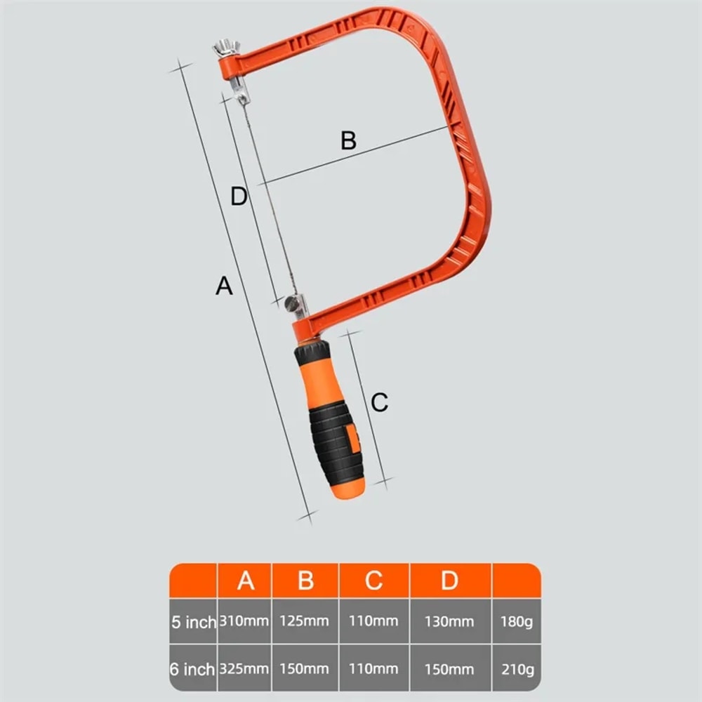 Precision Adjustable Coping Saw For Woodworking With Blades 4