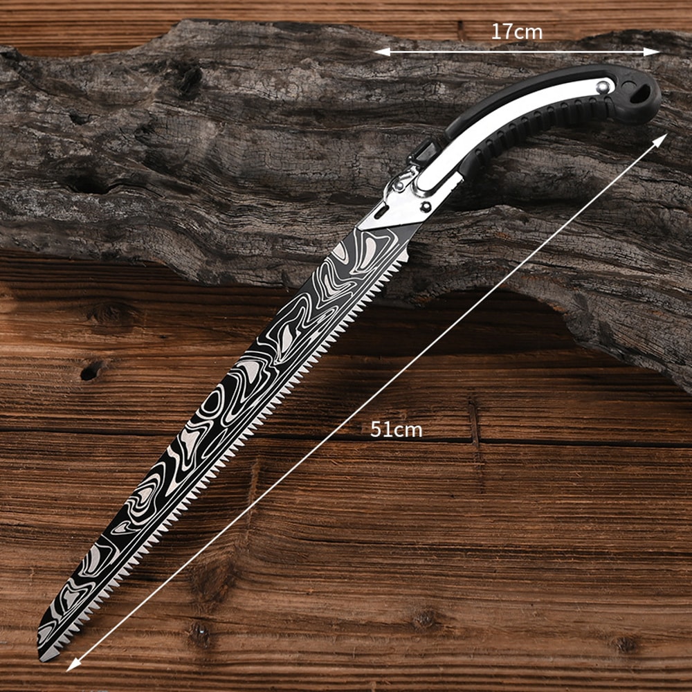 Heavy Duty Folding Hand Saw for Pruning, Camping & Outdoor Cutting