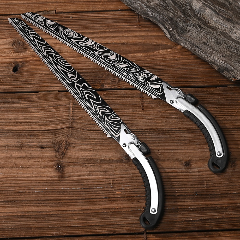 Heavy Duty Folding Hand Saw for Pruning, Camping & Outdoor Cutting