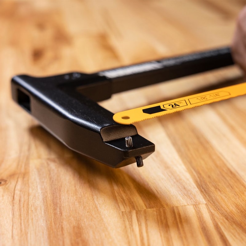 High Tension Hacksaw Hand Tool With Adjustable Angle And Blade Storage 3