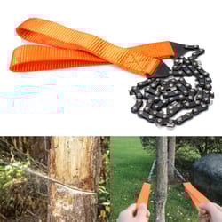 portable survival chain saw for camping and emergency outdoor cutting tool