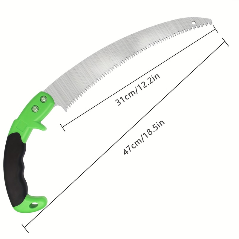 High Performance Curved Pruning Saw with Comfort Grip for Tree and Garden Cutting