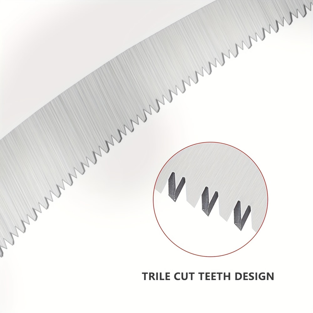 High Performance Curved Pruning Saw with Comfort Grip for Tree and Garden Cutting