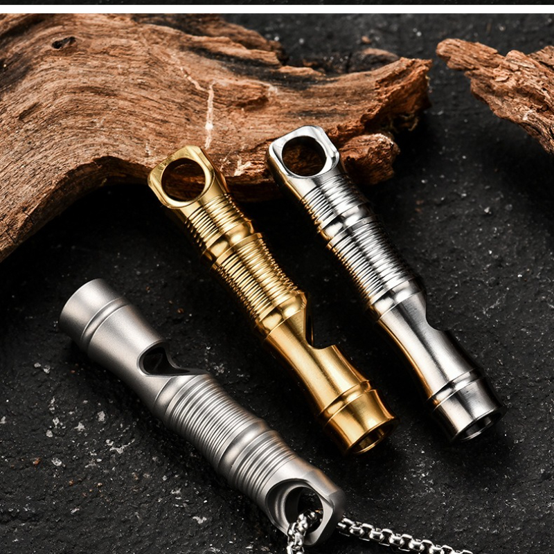 Titanium Survival Whistle Ultra Loud Emergency Whistle For Outdoor Safety 1
