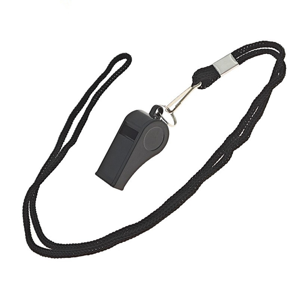 Pro Loud Safety Referee Whistle with Lanyard for Sports, Coaching & Outdoor Emergency Use
