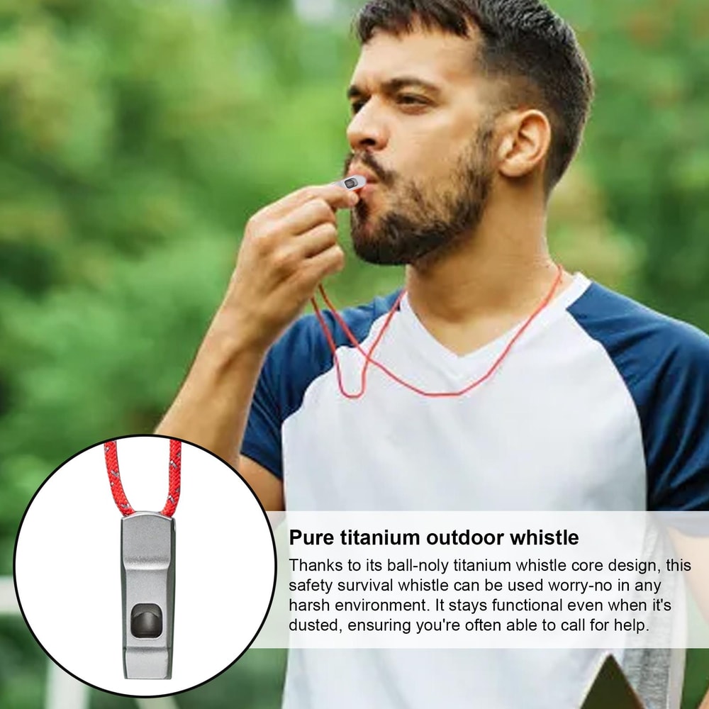 Loud Survival Whistle Waterproof Emergency Safety Whistle with Lanyard for Outdoor Adventures