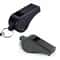 Pro Black Referee Whistle with Lanyard Loud Sports Safety Whistle for Coaches and Outdoor Use