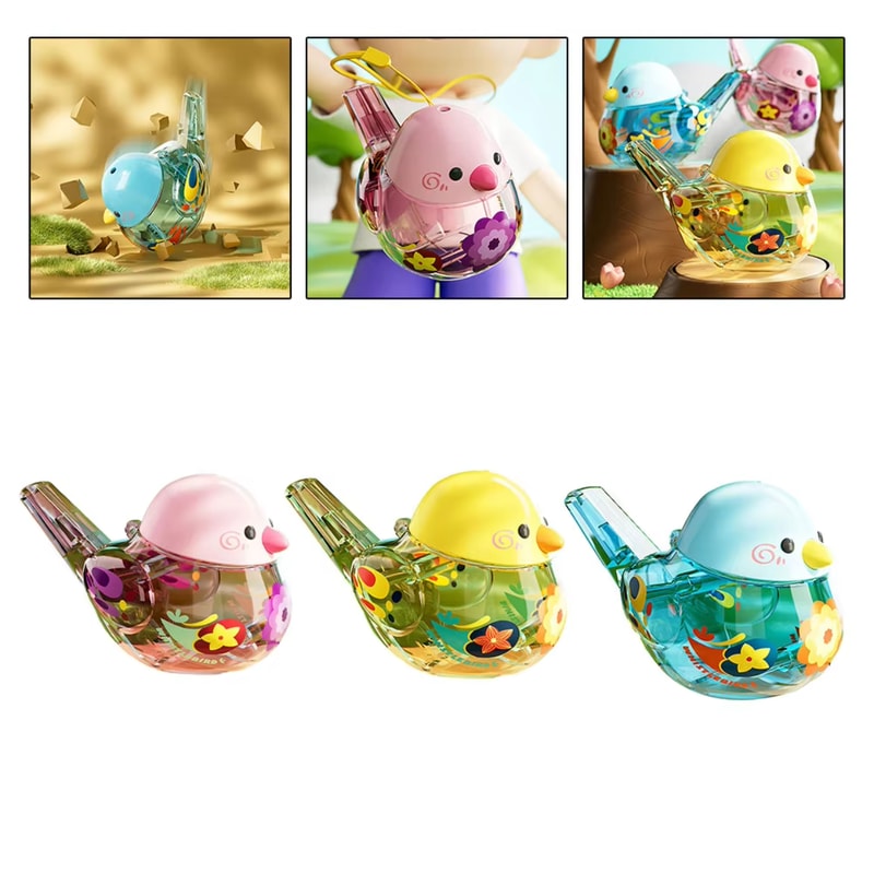 Colorful Bird Water Whistle Toy Fun Musical Kids Water Whistle Toy for Parties & Gifts