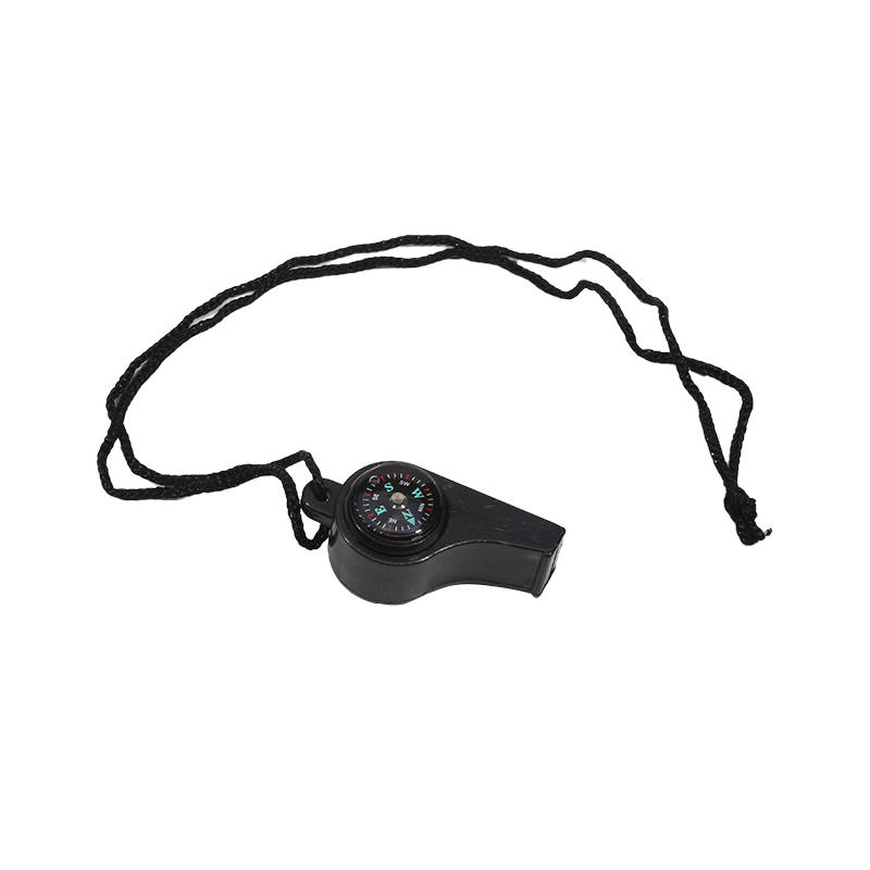 Outdoor Survival Tool With Compass Whistle Carabiner For Hiking Safety 7