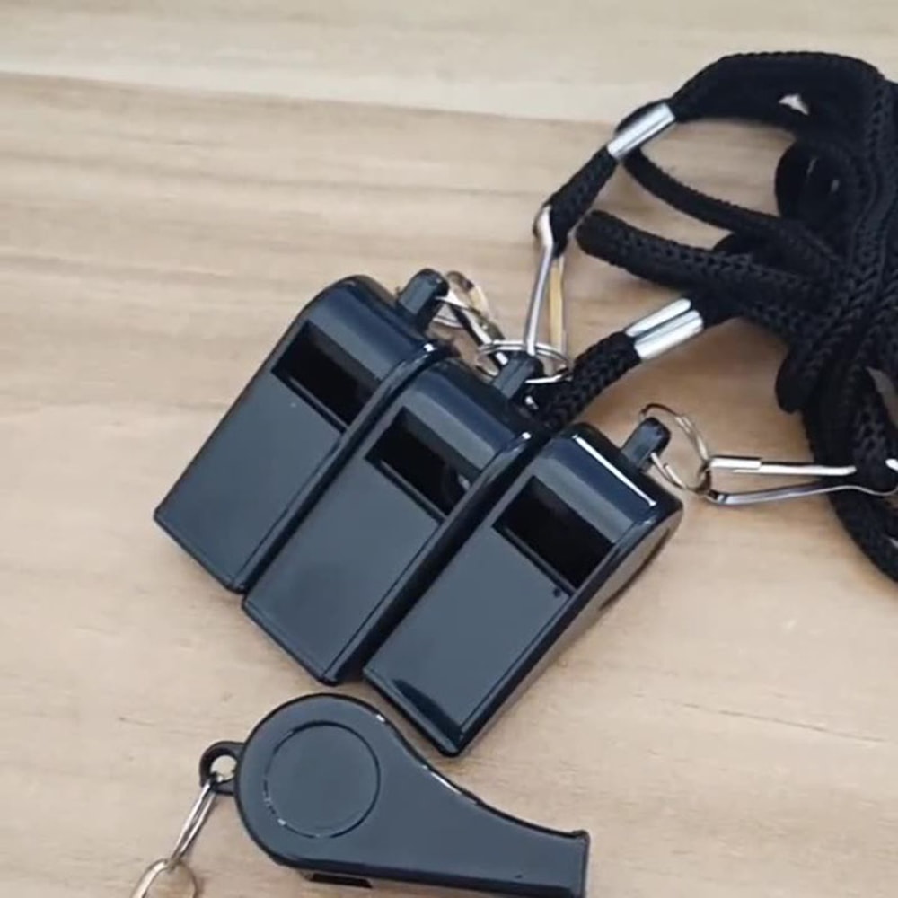 Pro Sports Referee Whistle With Lanyard Loud Safety Emergency Whistle For Outdoor Coaching 1
