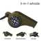 Emergency Survival Whistle With Compass Thermometer For Outdoor Adventures 5