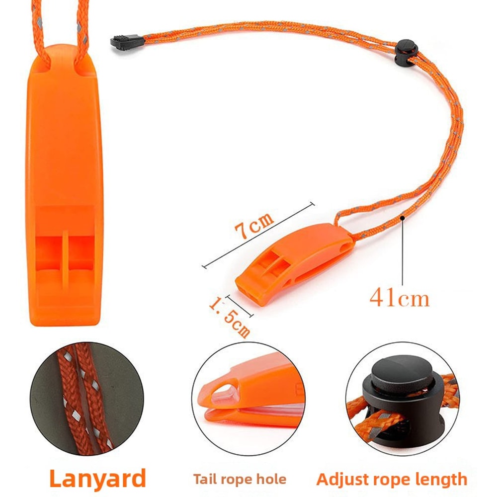 Loud Emergency Survival Whistle With Lanyard Essential Safety Whistle For Outdoor Adventures Fishin 1