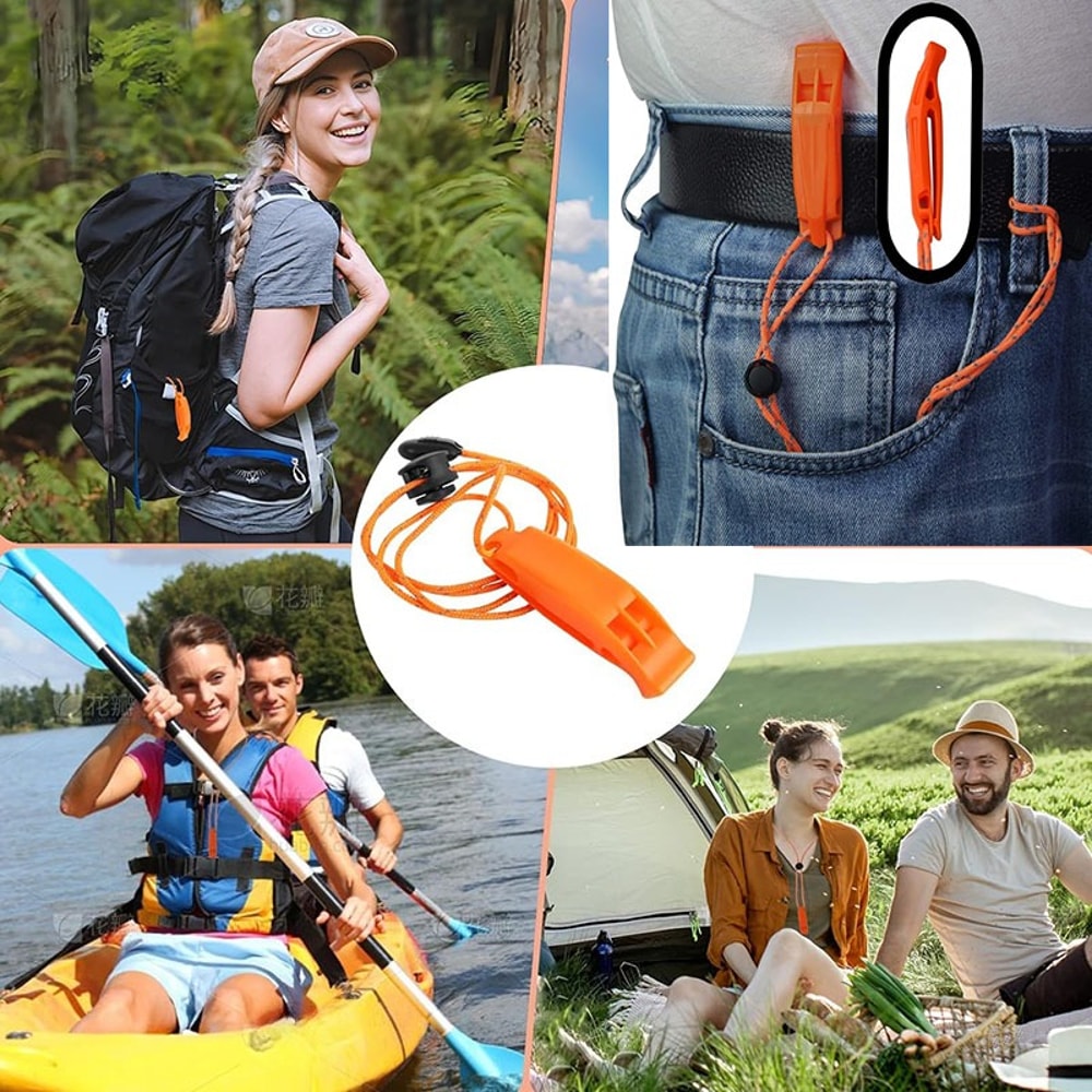 Loud Emergency Survival Whistle With Lanyard Essential Safety Whistle For Outdoor Adventures Fishin 5