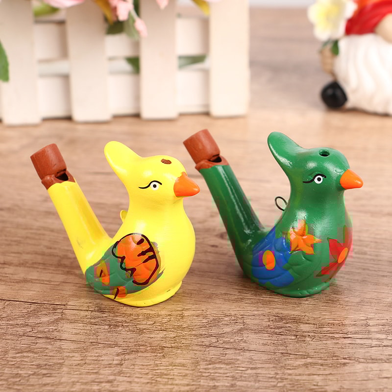 Water Bird Whistle Musical Instrument for Kids Early Learning & Bathtime Fun