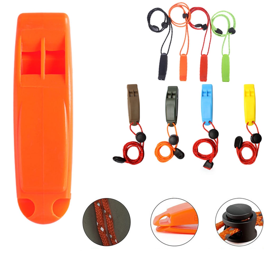 DualFrequency Emergency Safety Whistle StormResistant Dolphin Sound With AntiLoss Clip For Hiking 0