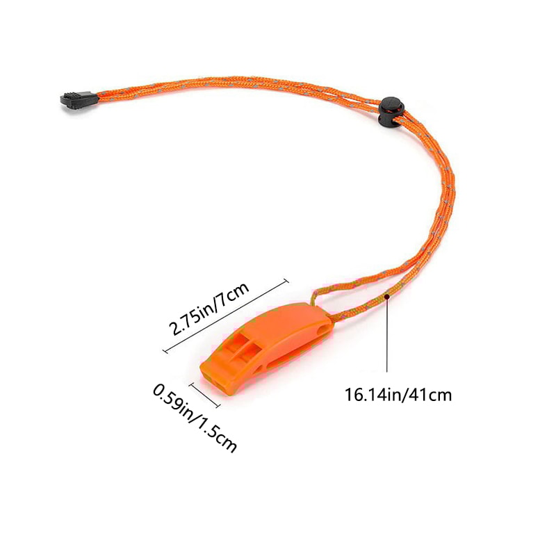 DualFrequency Emergency Safety Whistle StormResistant Dolphin Sound With AntiLoss Clip For Hiking 2
