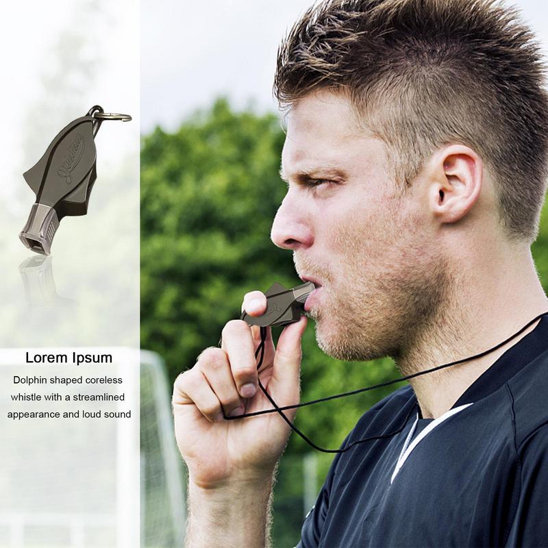 Loud Dolphin Sports Whistle with Lanyard Football & Training Whistle for Adults