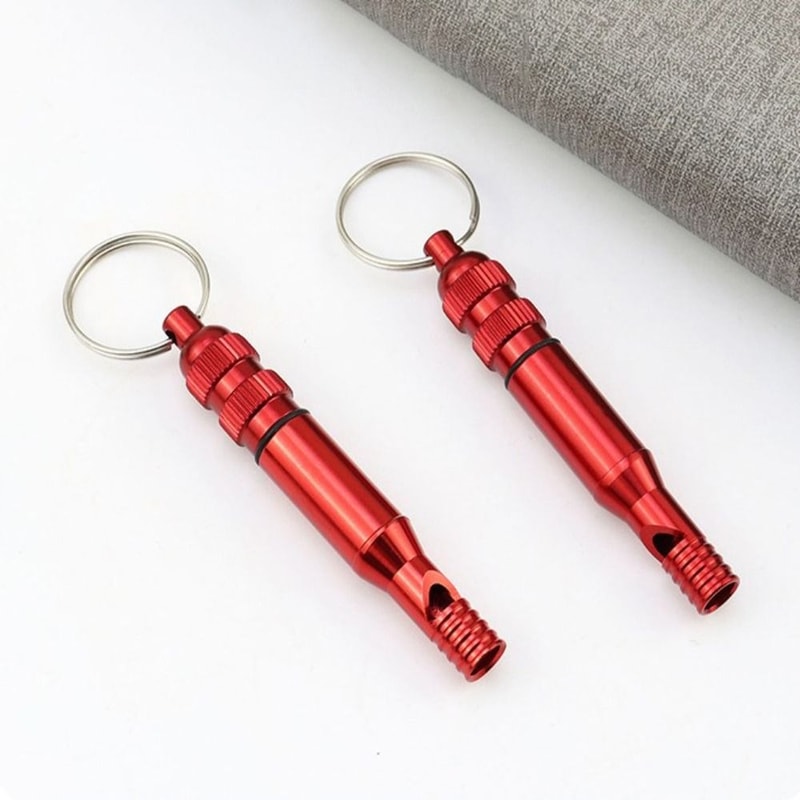 Loud Sound High-Frequency Metal Whistle Durable, Portable Police Whistle for Training & Lifesaving Use