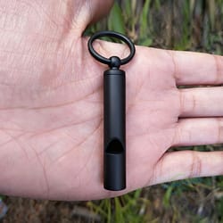 stainless steel emergency whistle keychain ultralight survival & hiking essential