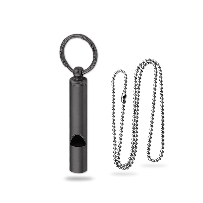 Stainless Steel Emergency Whistle Keychain Ultralight Survival Hiking Essential 5