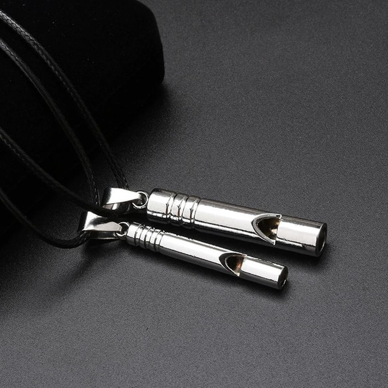 Titanium Emergency Whistle Keychain Loud Portable Survival Whistle For Outdoor Adventures 3