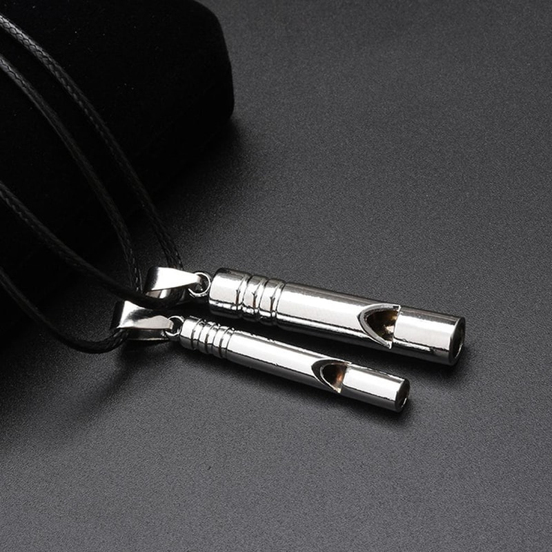 Titanium Emergency Whistle Keychain Loud Portable Survival Whistle For Outdoor Adventures 4